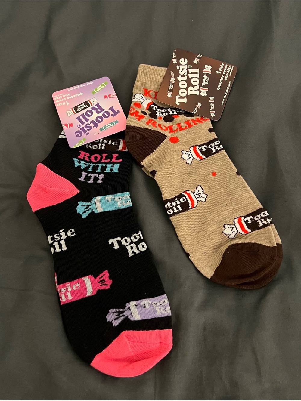 Tootsie Roll 2 pack bundle of Socks New